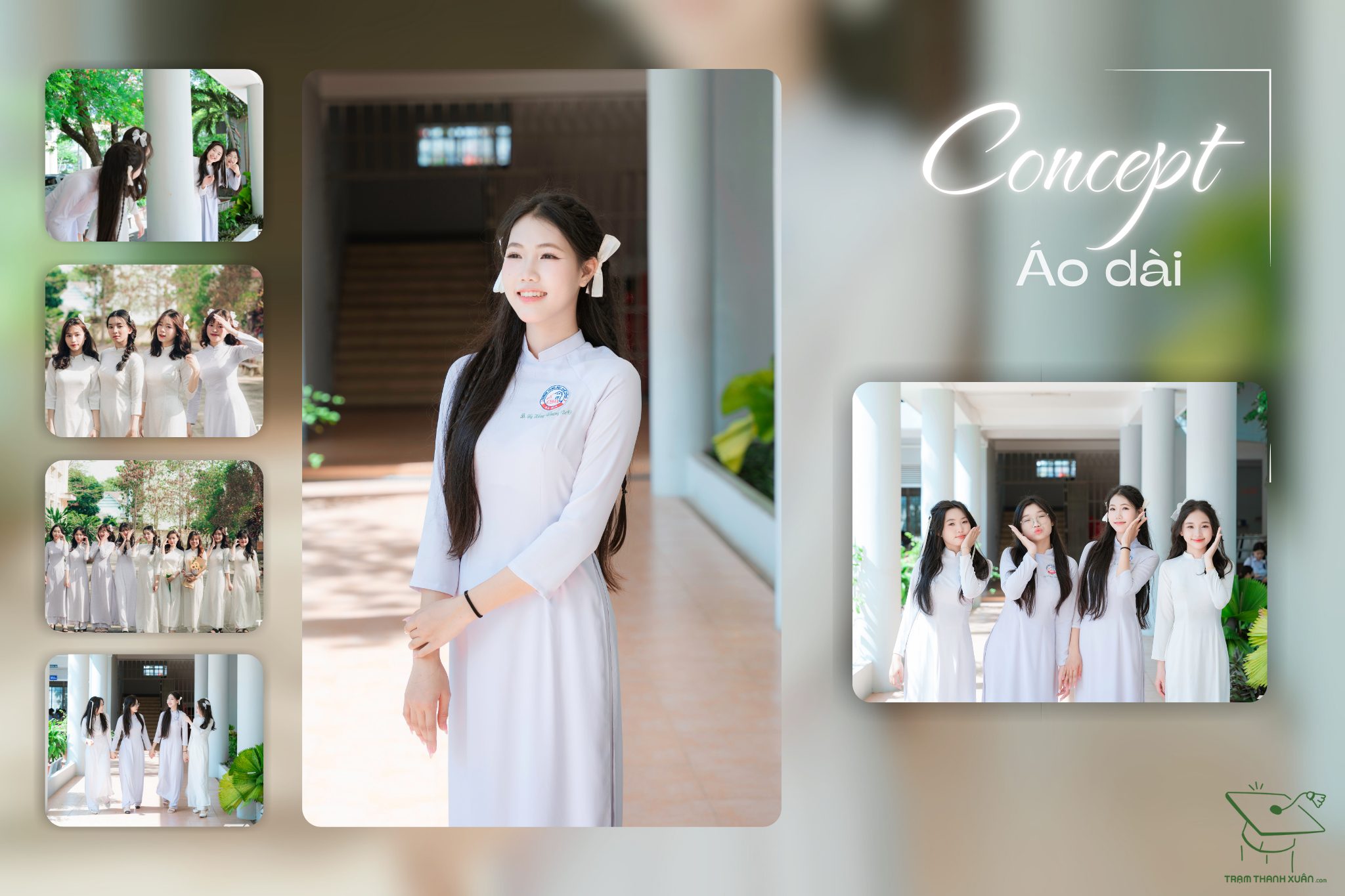 Giá thuê áo dài việt phục chụp kỷ yếu tphcm