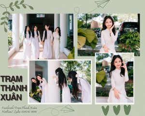 chụp hình kỷ yếu áo dài