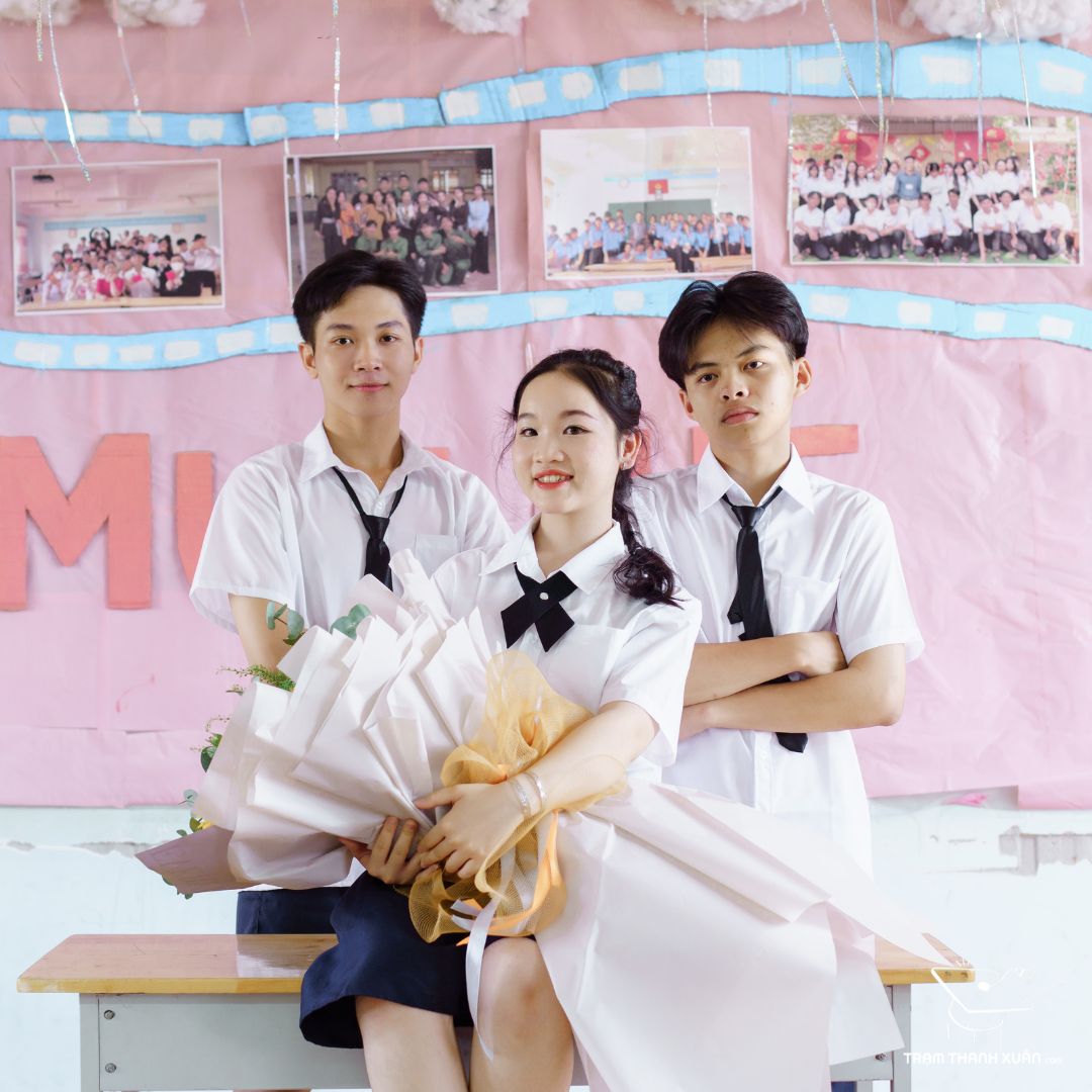 chụp ảnh thanh xuân vườn trường