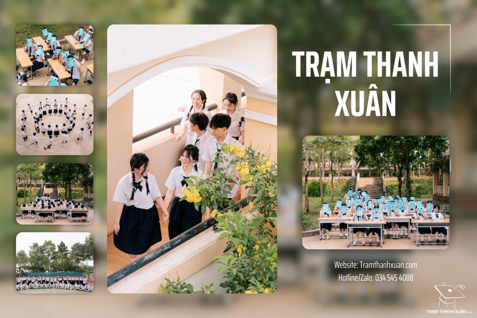 Thuê đồng phục kỷ yếu concept học sinh nữ Thái Lan