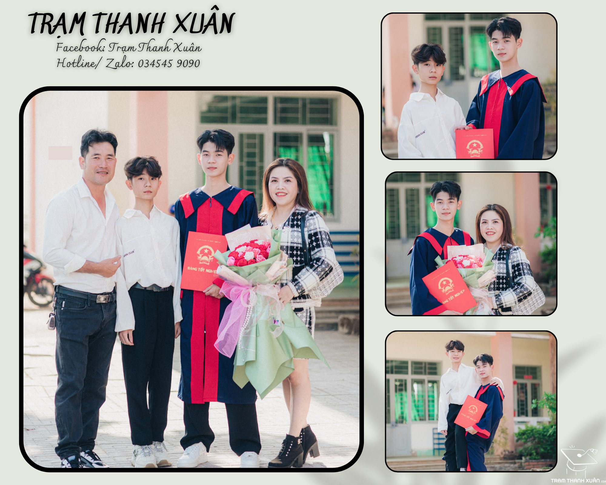 cách tạo dáng chụp ảnh kỷ yếu cùng con