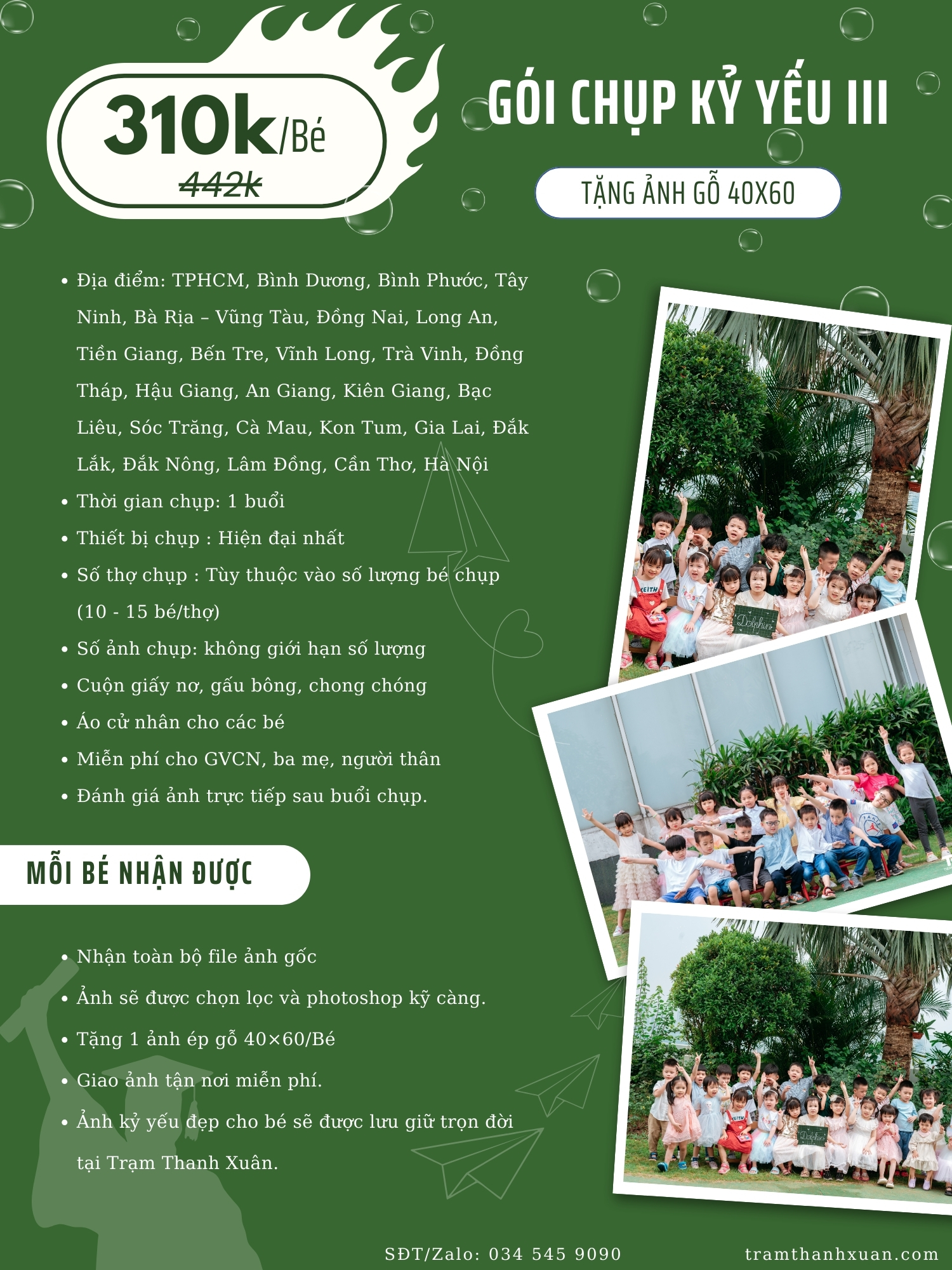 chụp hình kỷ yếu mầm non
