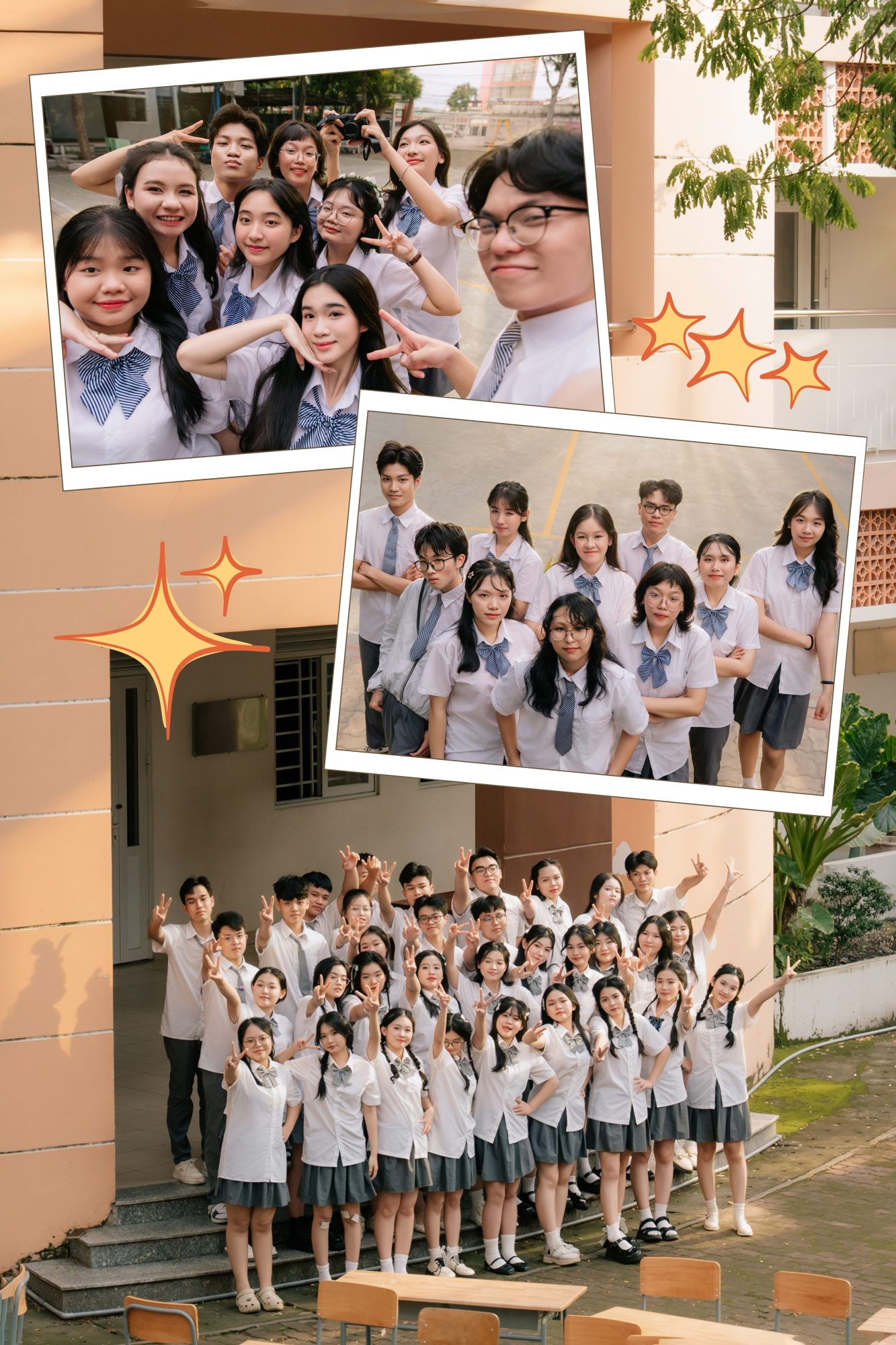 dáng chụp kỷ yếu nữ