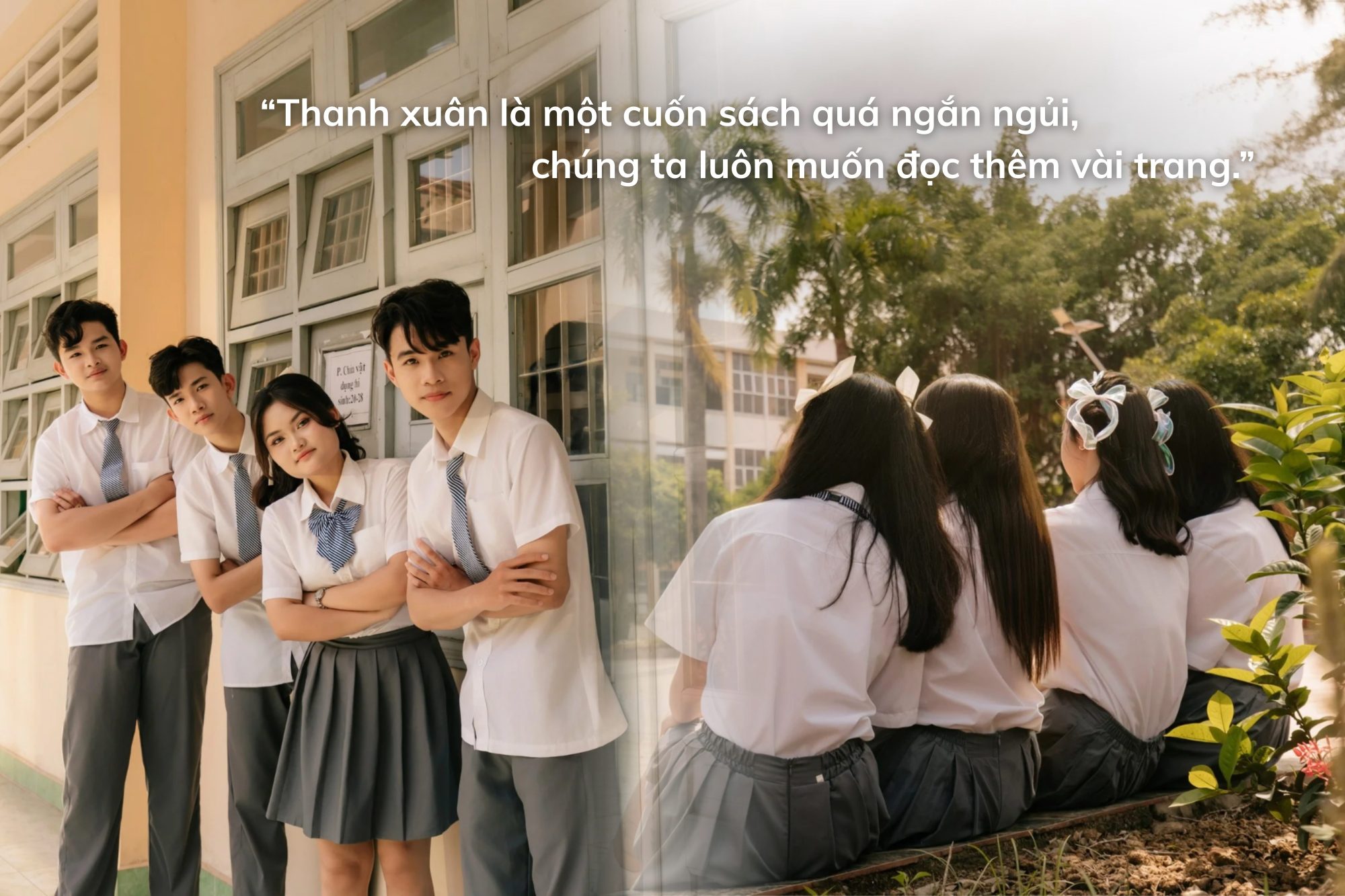 những dáng chụp kỷ yếu