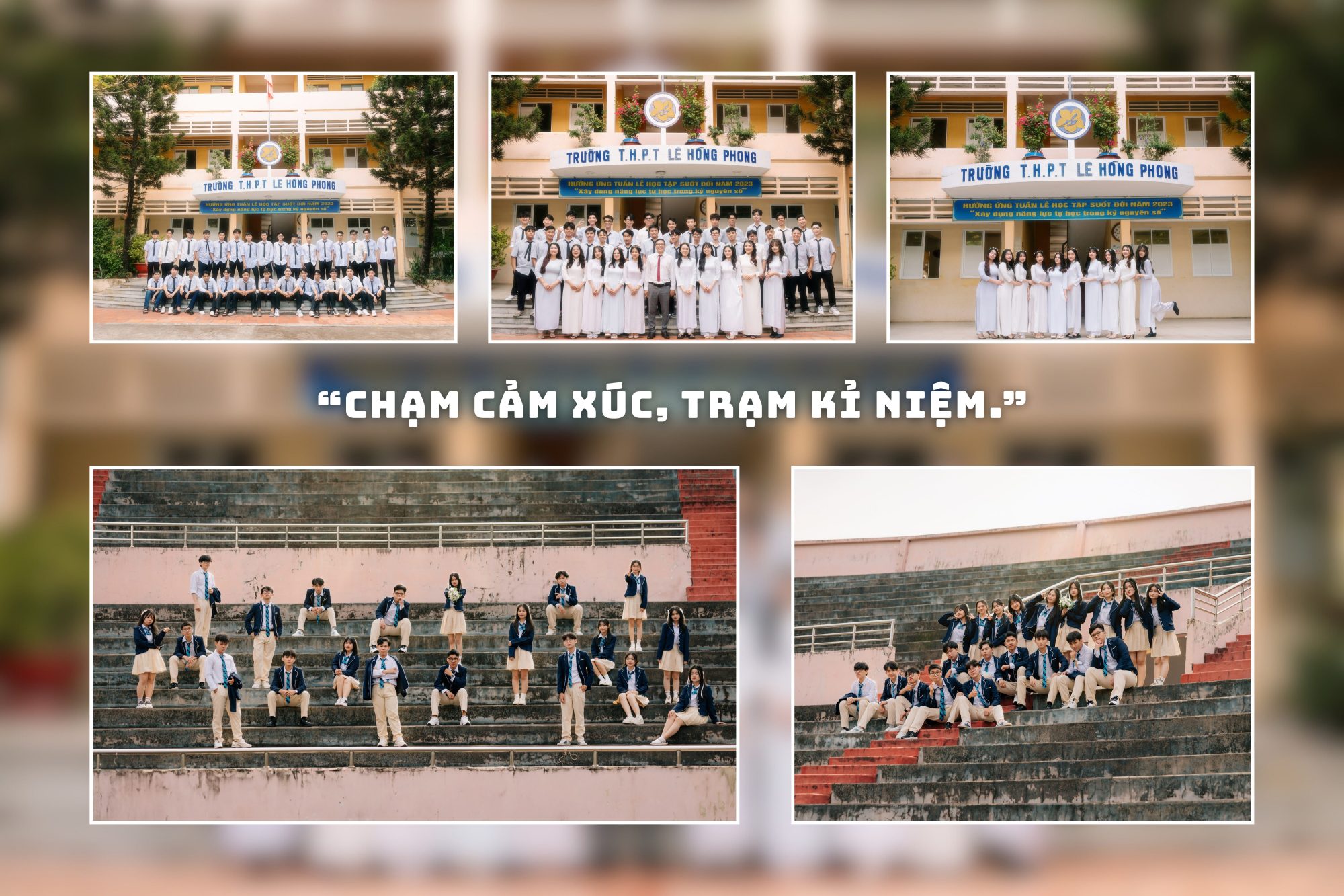cách tạo dáng chụp áo dài kỷ yếu