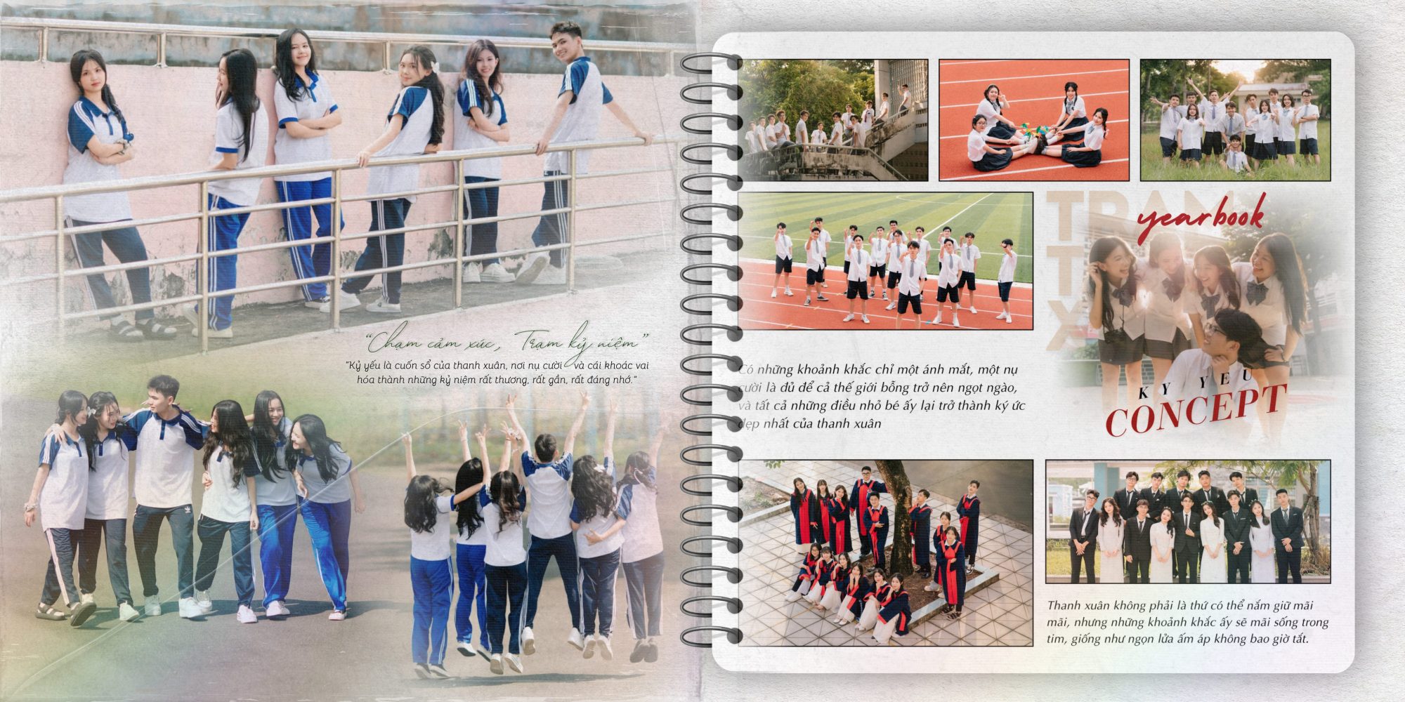 chụp kỷ yếu tập thể theo nhóm